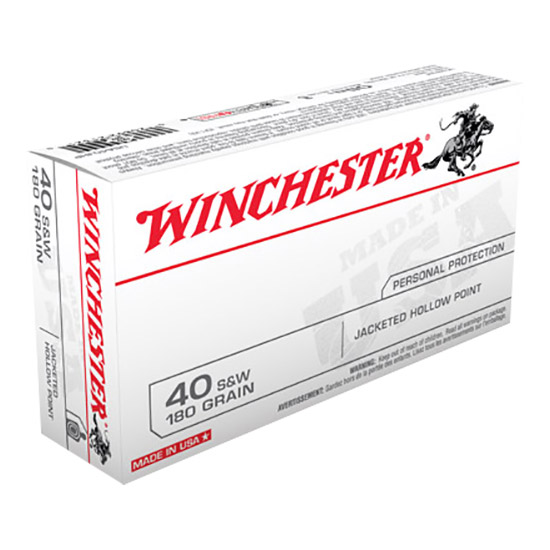 WIN USA 40SW 180GR JHP  50/10 - Ammunition